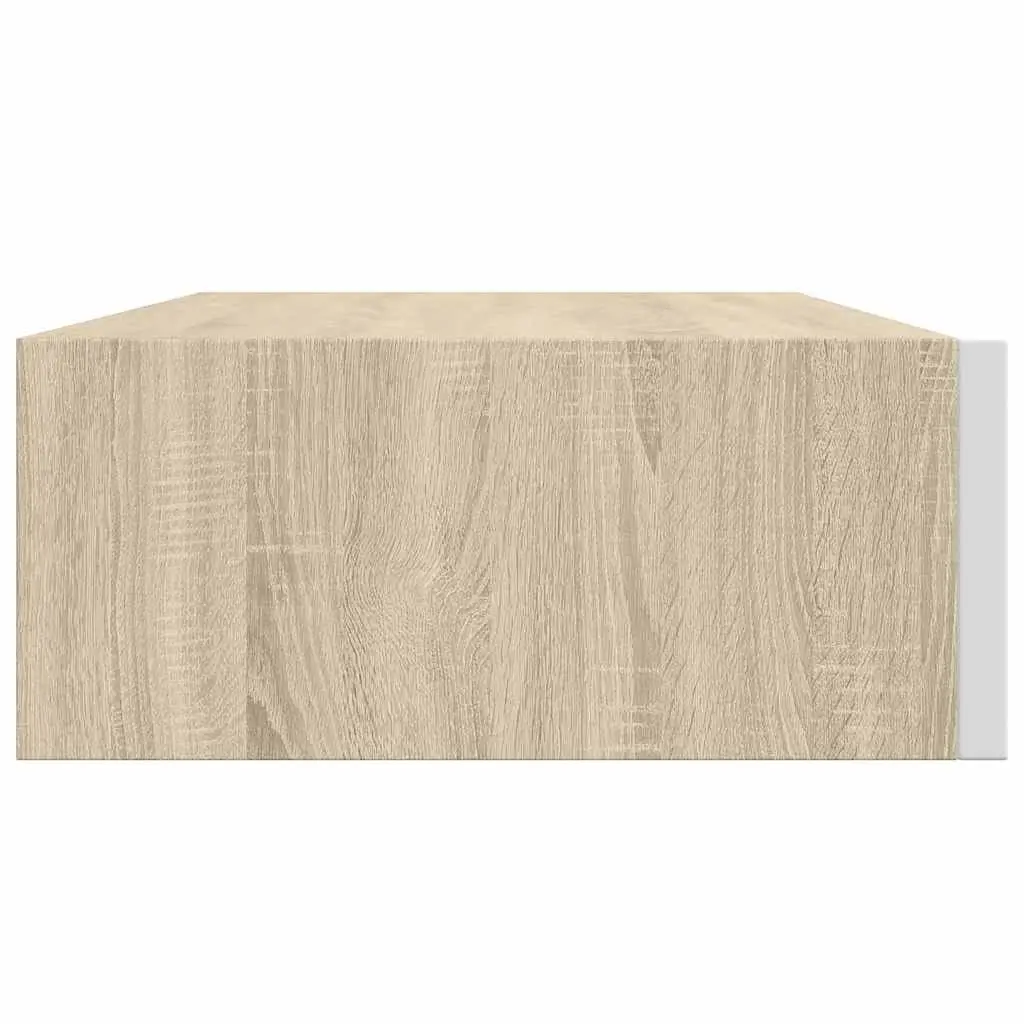 Wall-mounted Drawer Shelf Floating Storage 40 x 23.5 x 10 cm MDF Brown