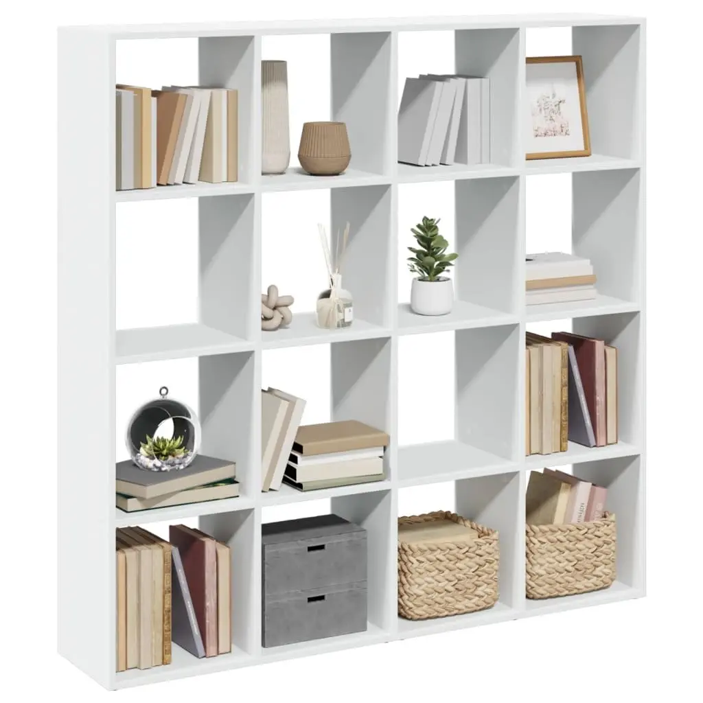 White Book Cabinet 137.5x29x137.5 cm