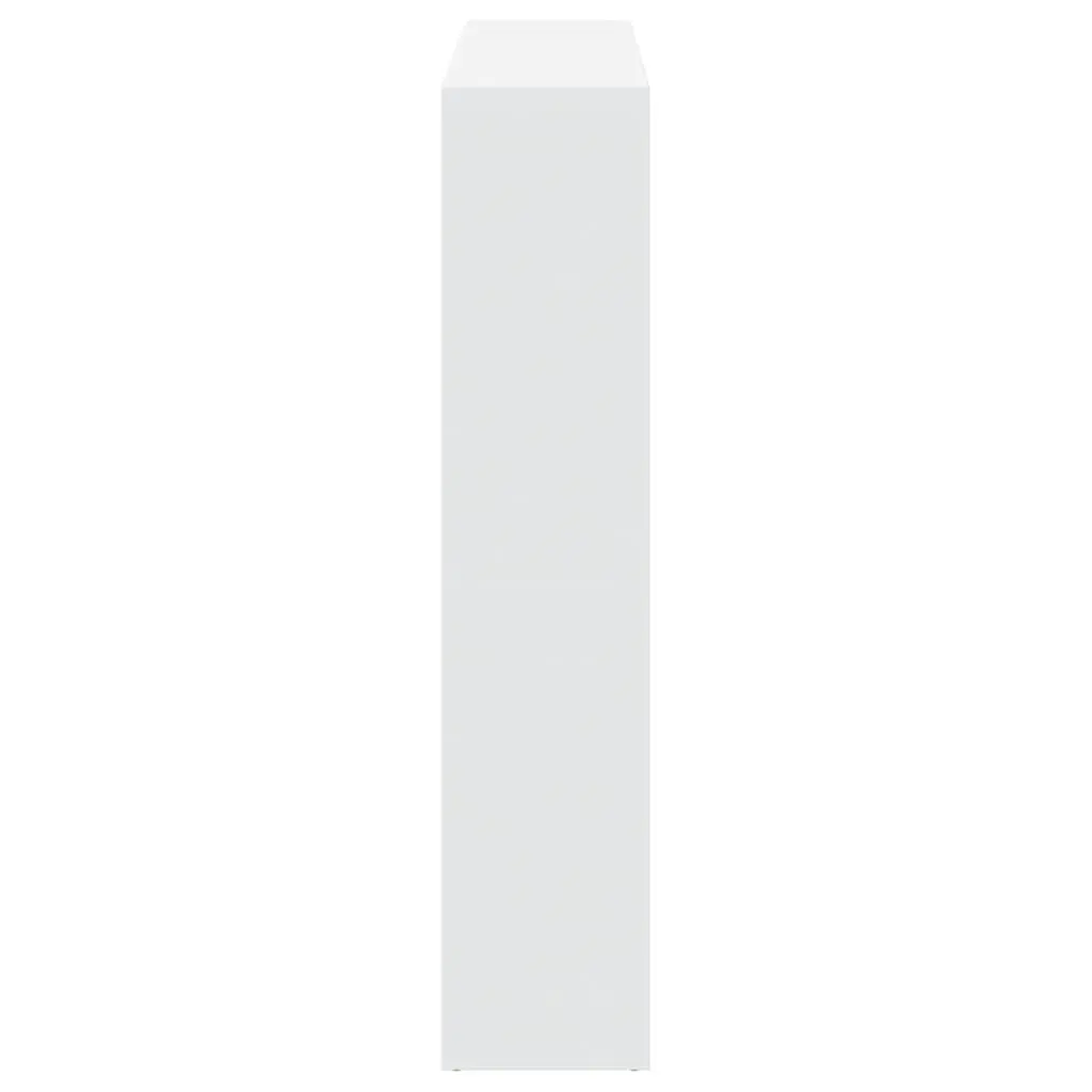 White Book Cabinet 137.5x29x137.5 cm