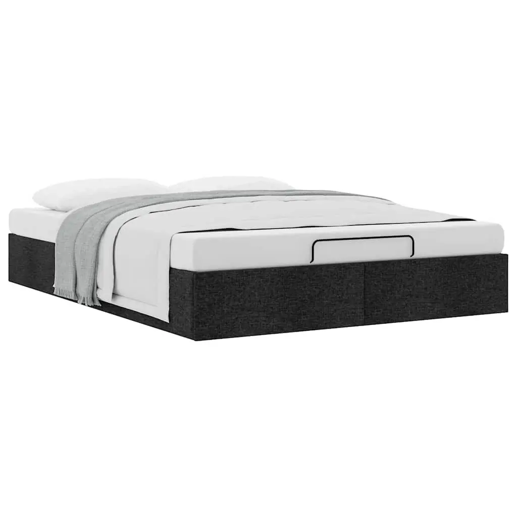 Double Fabric Ottoman Storage Bed Frame with Lift Mechanism