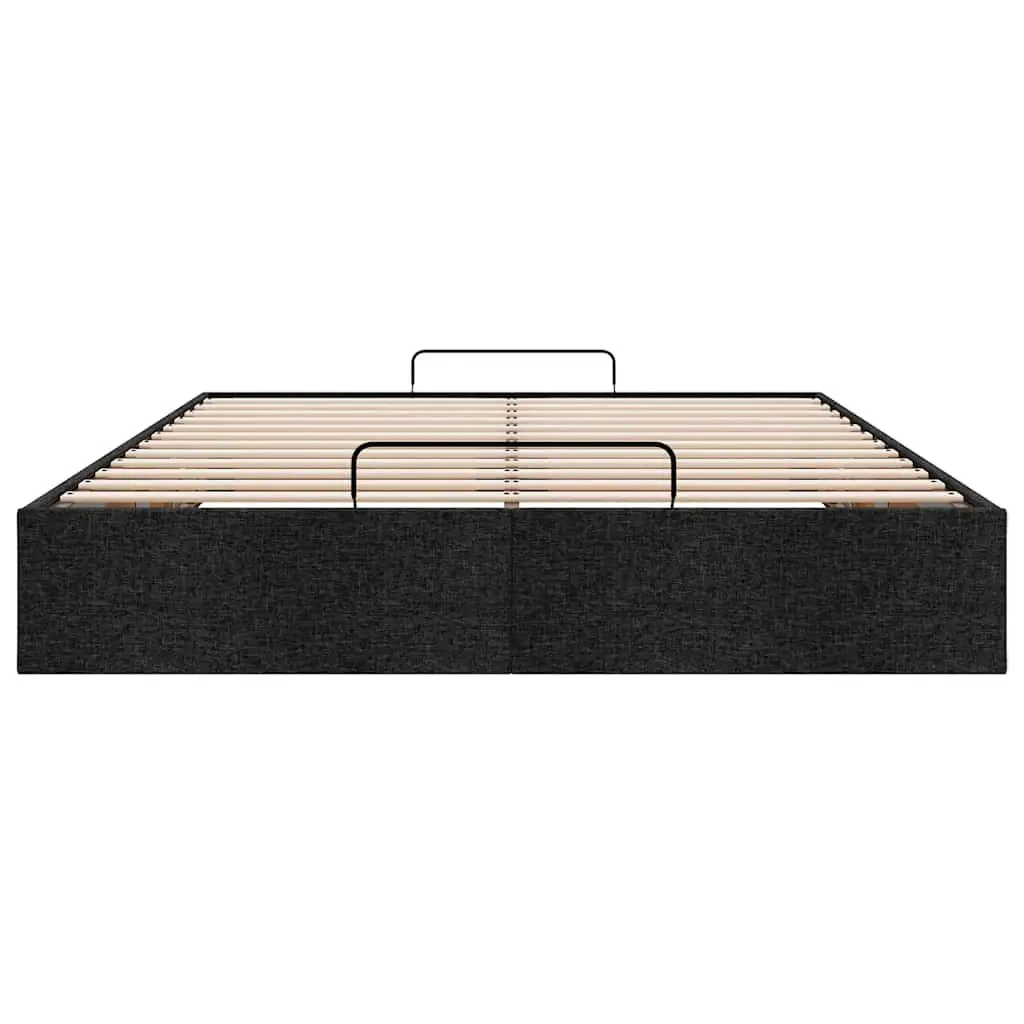 Double Fabric Ottoman Storage Bed Frame with Lift Mechanism