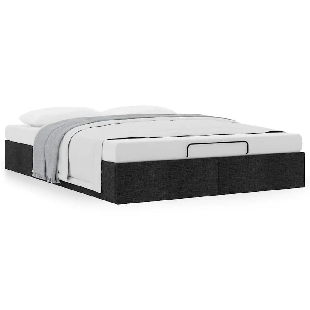 Double Fabric Ottoman Storage Bed Frame with Lift Mechanism