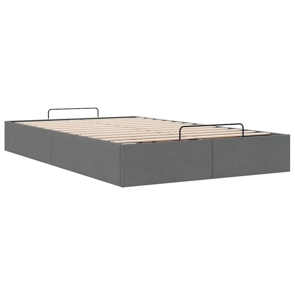 Grey Fabric Ottoman Storage Bed Frame