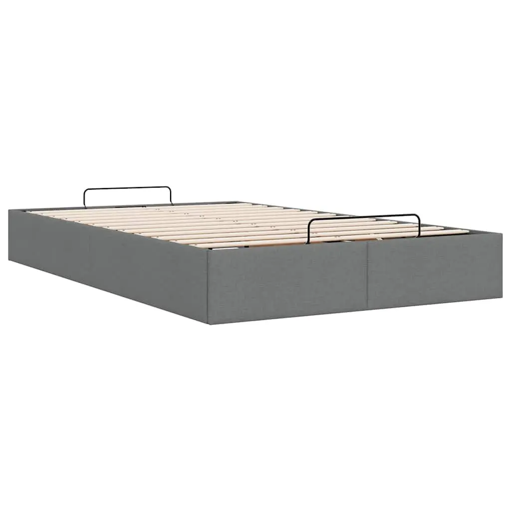 Grey Fabric Ottoman Storage Bed Frame