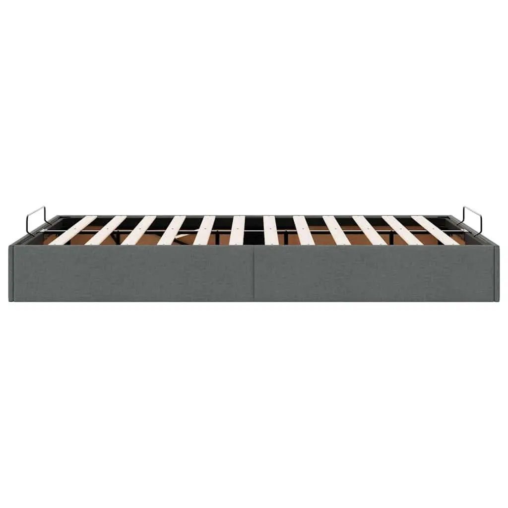 Grey Fabric Ottoman Storage Bed Frame