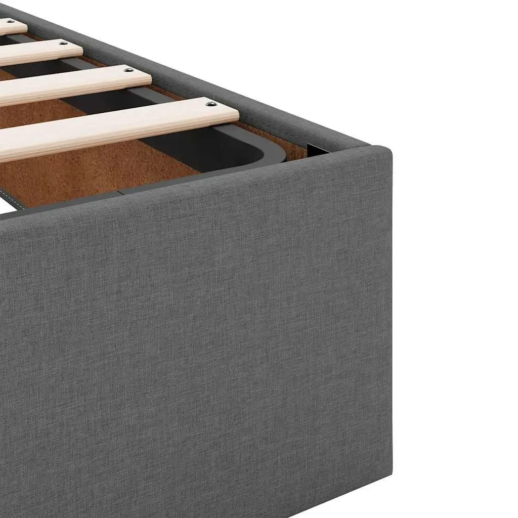 Grey Fabric Ottoman Storage Bed Frame