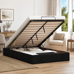 Comfortable King Single Ottoman Storage Bed Frame