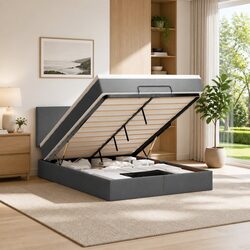 Cozy Double Ottoman Storage Bed with Pocket Spring Mattress