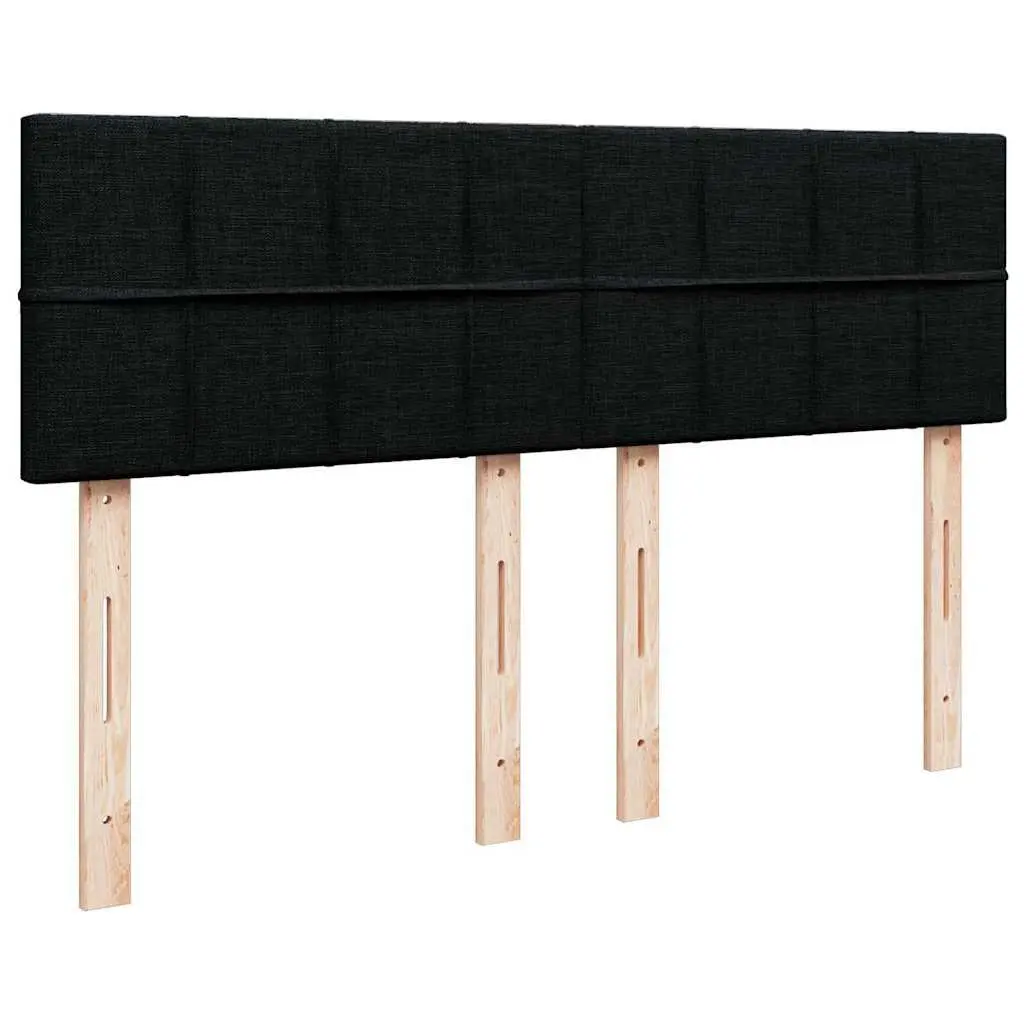 Double Ottoman Bed Black Fabric 4ft6 Pocket Spring Mattress Storage Lift Base