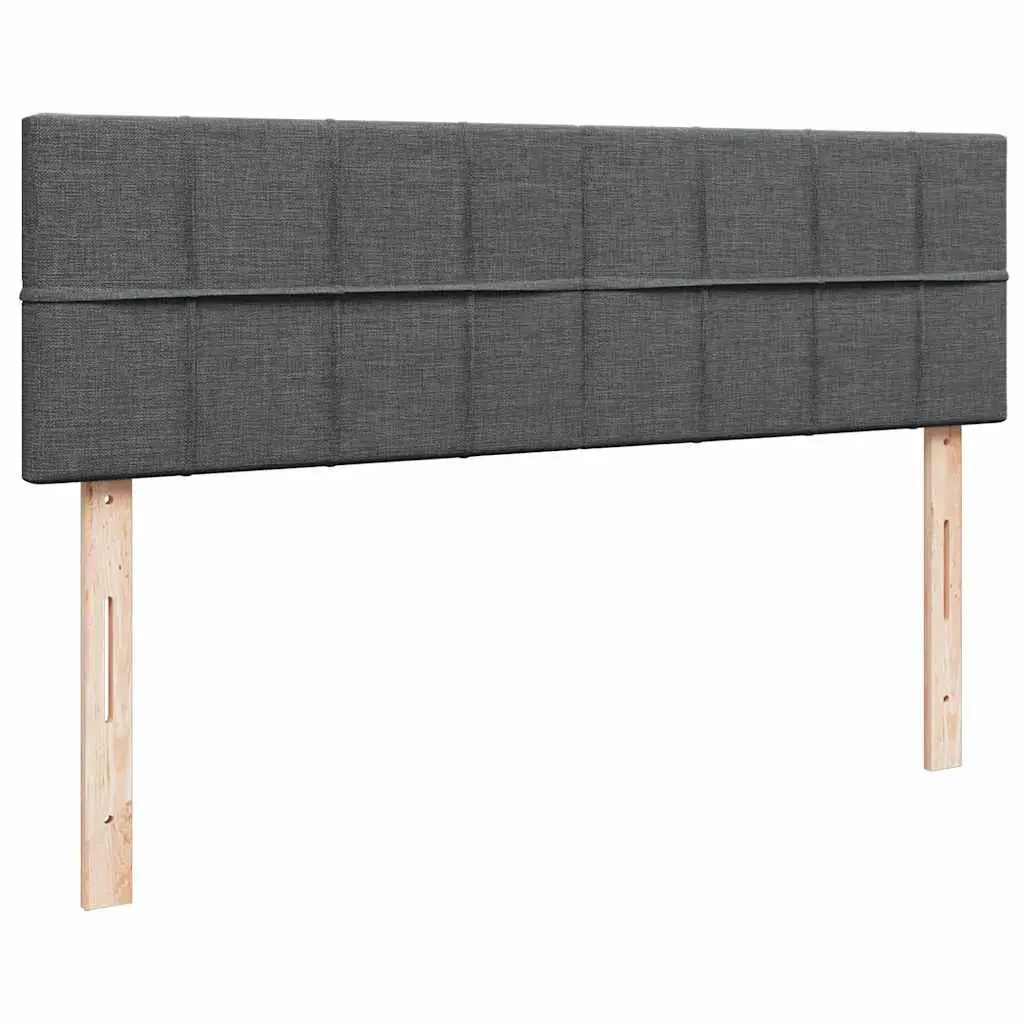 Ottoman Bed Grey Fabric Queen Size with Pocket Spring Mattress and Hydraulic Lift Storage