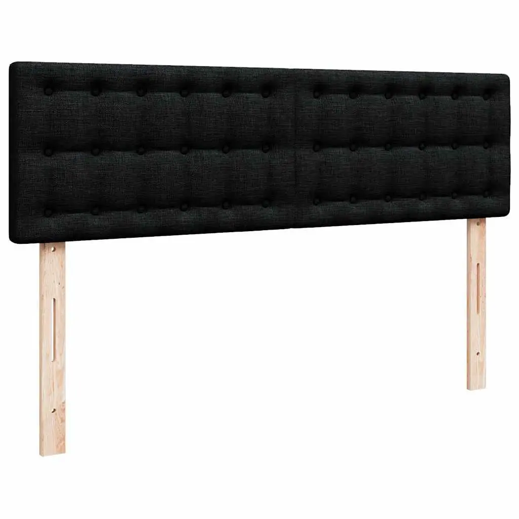 Double Ottoman Bed Black Fabric Pocket Spring Mattress Storage Lift Base