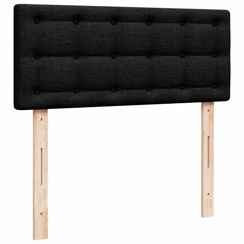 Ottoman Bed Frame with Pocket Spring Mattress Black Storage Lift King Single Fabric