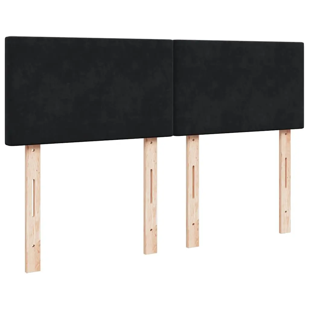 Ottoman Bed Black Velvet Double Storage Lift Frame with Pocket Spring Mattress