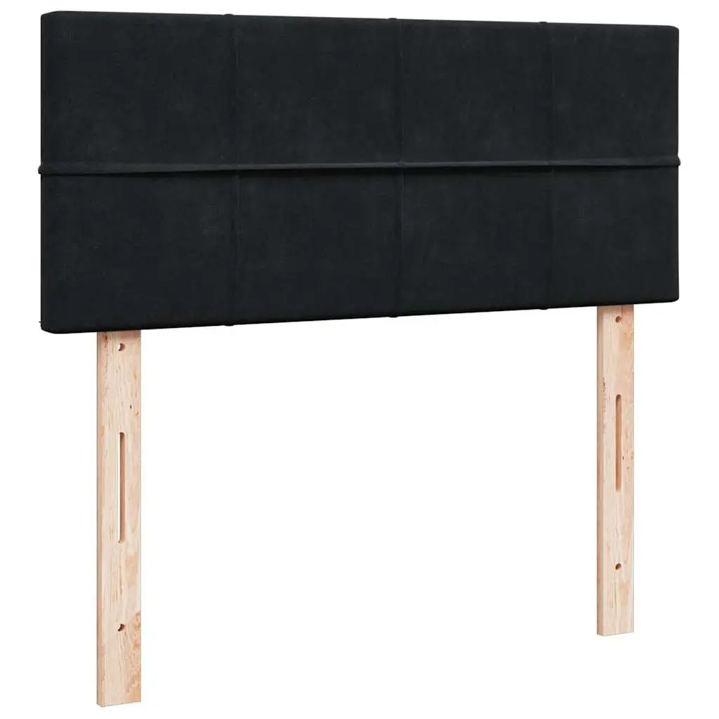 Ottoman Bed Black Velvet King Single Storage Lift Frame with Pocket Spring Mattress