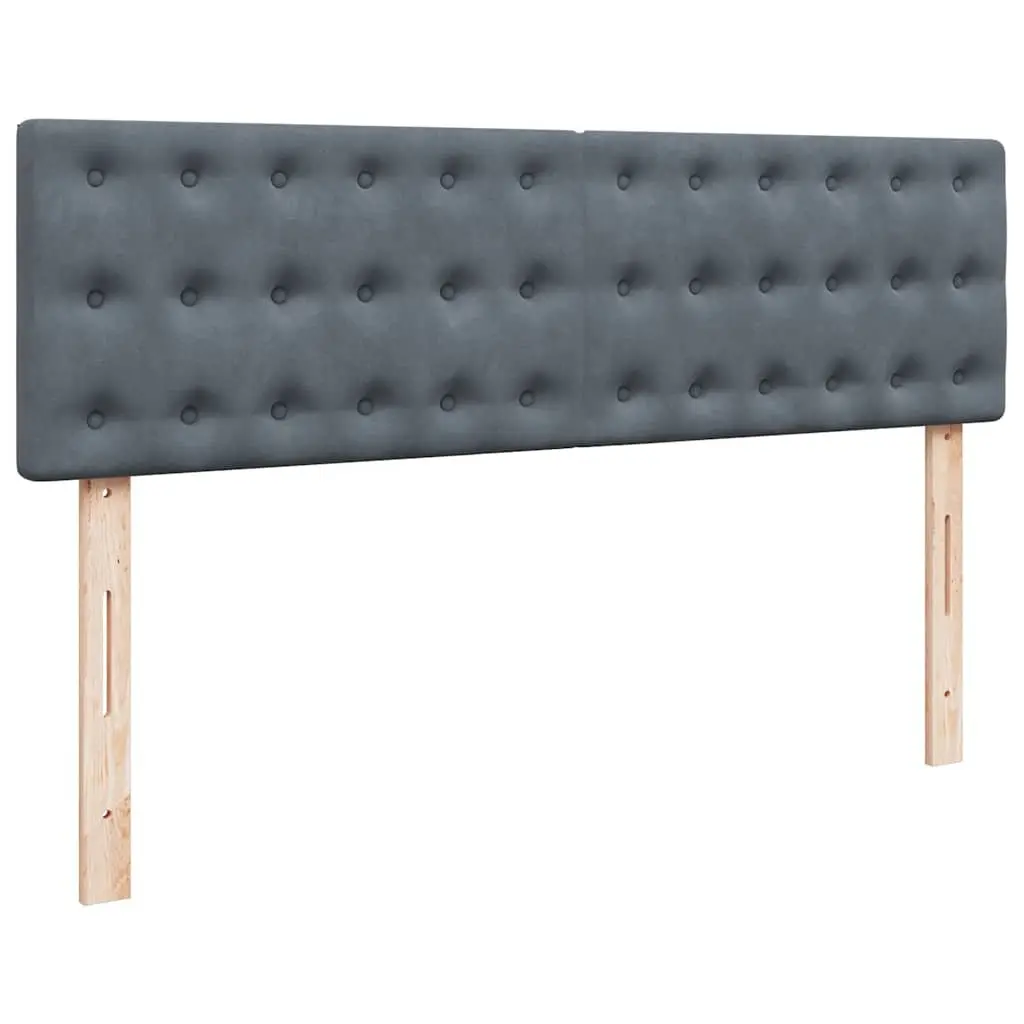 Queen Bed Grey Velvet Ottoman with Pocket Spring Mattress Hydraulic Lift Storage