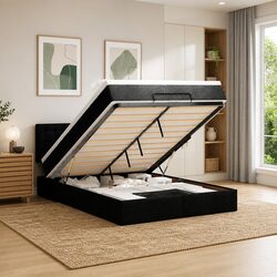 Cozy Double Ottoman Bed with Pocket Spring Mattress