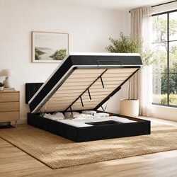 Cozy Queen Ottoman Bed with Pocket Spring Mattress