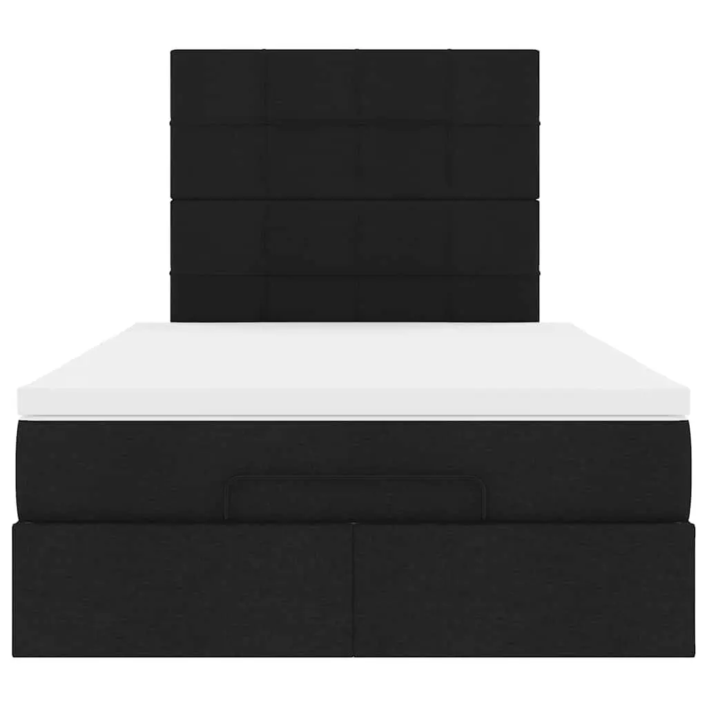 Ottoman Bed Black King Single Pocket Spring Mattress Polyester Fabric