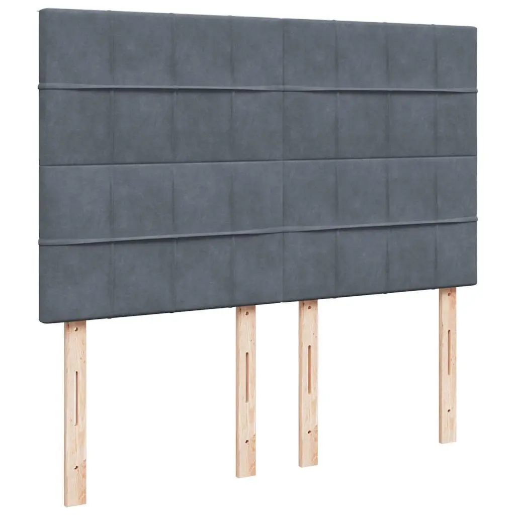 Queen Ottoman Bed Velvet Grey Upholstered with Pocket Spring Mattress and Hydraulic Lift Storage