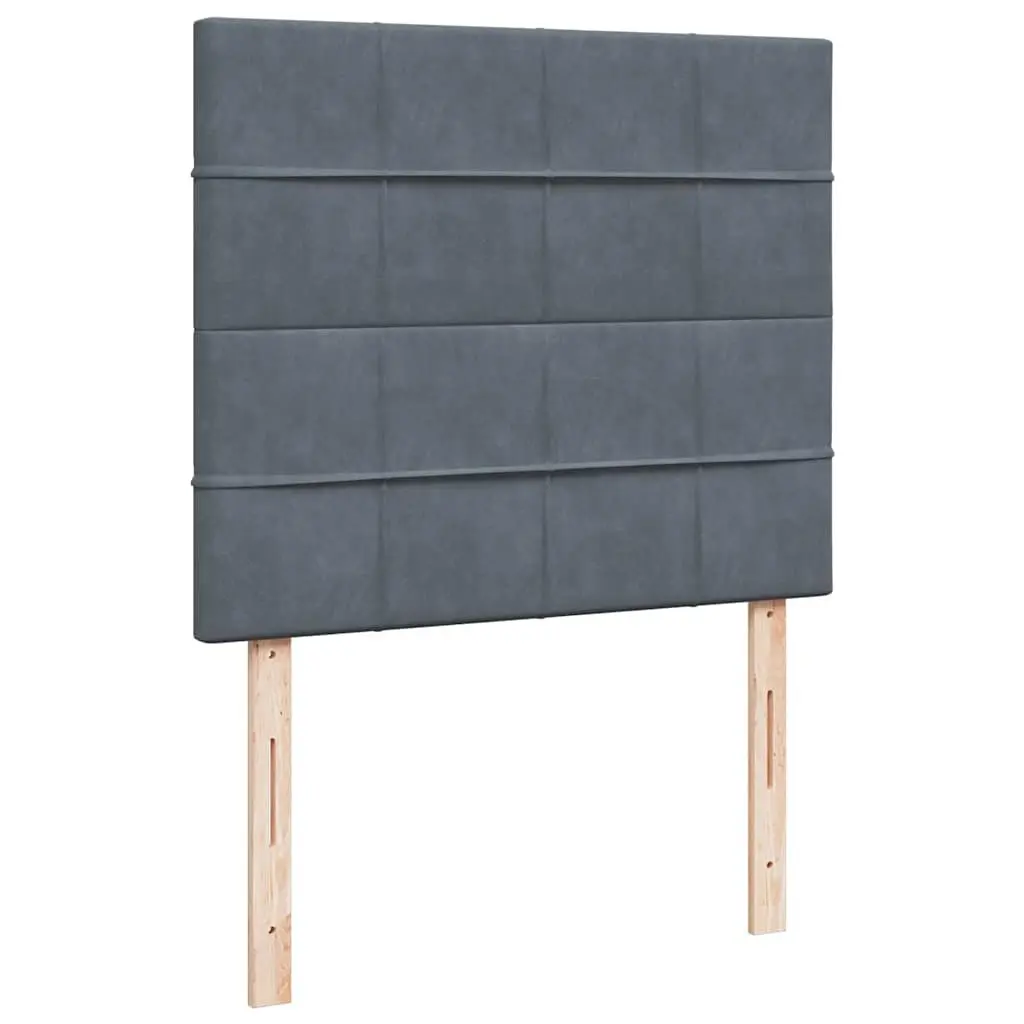 King Single Ottoman Bed Velvet Grey with Hydraulic Lift Storage Pocket Spring Mattress Set
