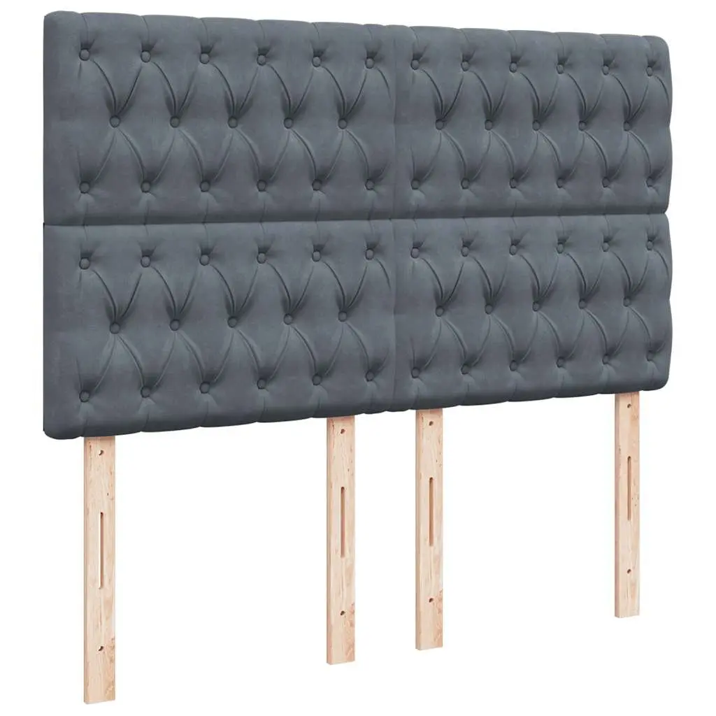 Ottoman Bed Grey Velvet Queen Size Storage with Pocket Spring Mattress Topper Adjustable LED Lights Hydraulic Lift Mechanism