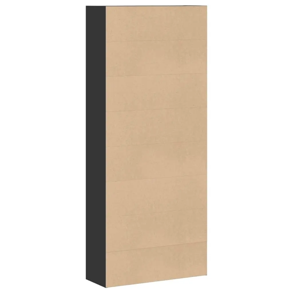 Book Cabinet Black 80x30x189cm Engineered Wood Storage Shelf Room Divider