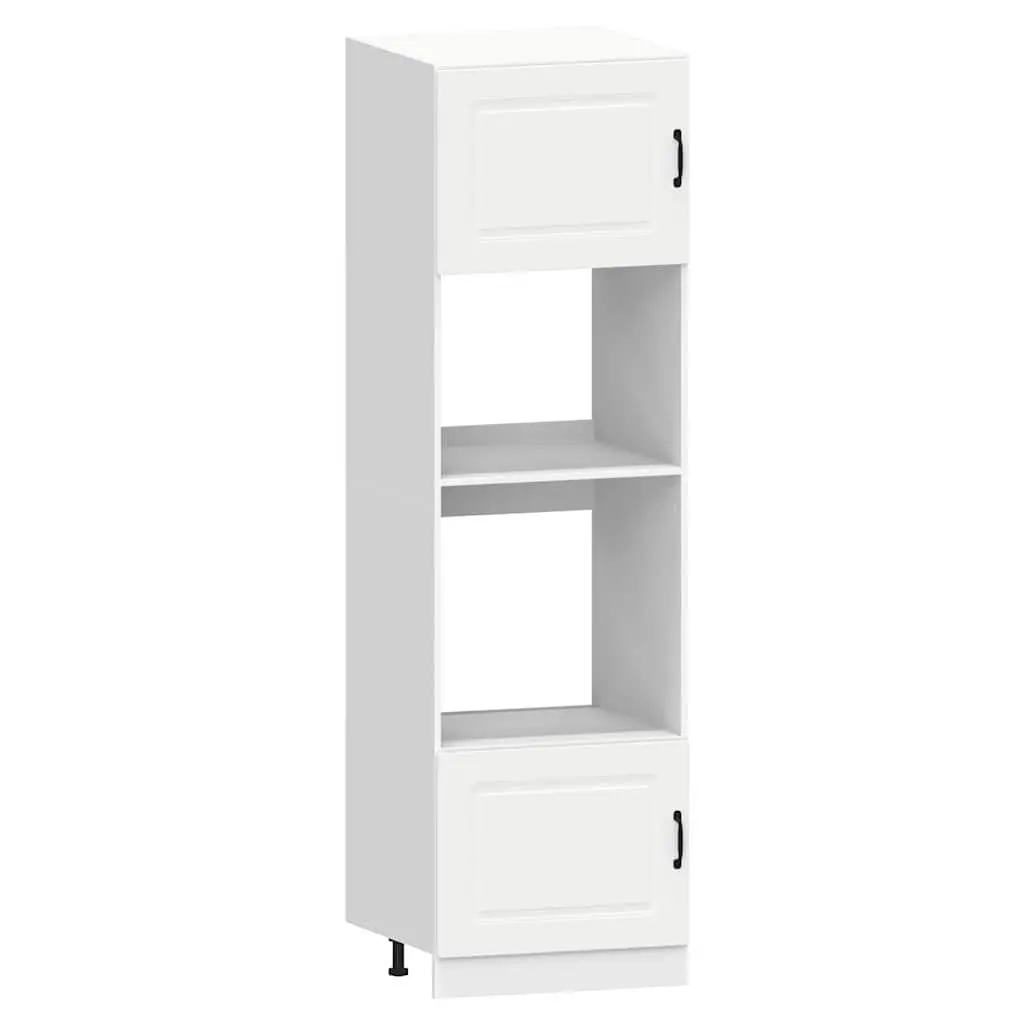 7 Piece Engineered Wood Cabinet Set White Storage Adjustable Feet