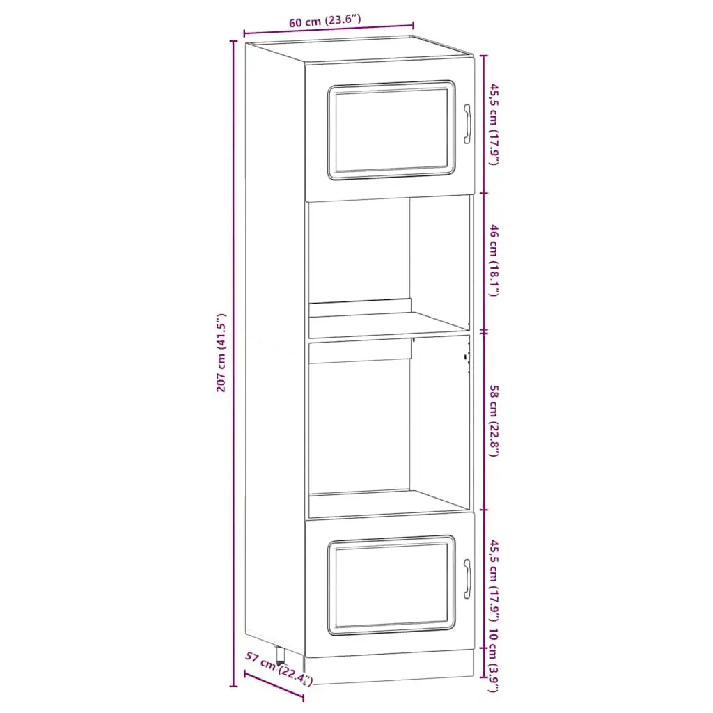 7 Piece Engineered Wood Cabinet Set White Storage Adjustable Feet