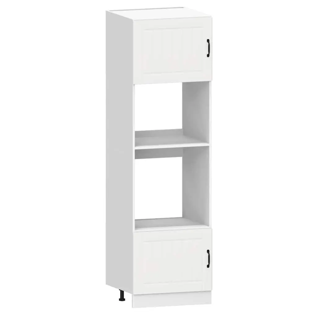 7 Piece Kitchen Cabinet Set White Engineered Wood Adjustable Storage Furniture