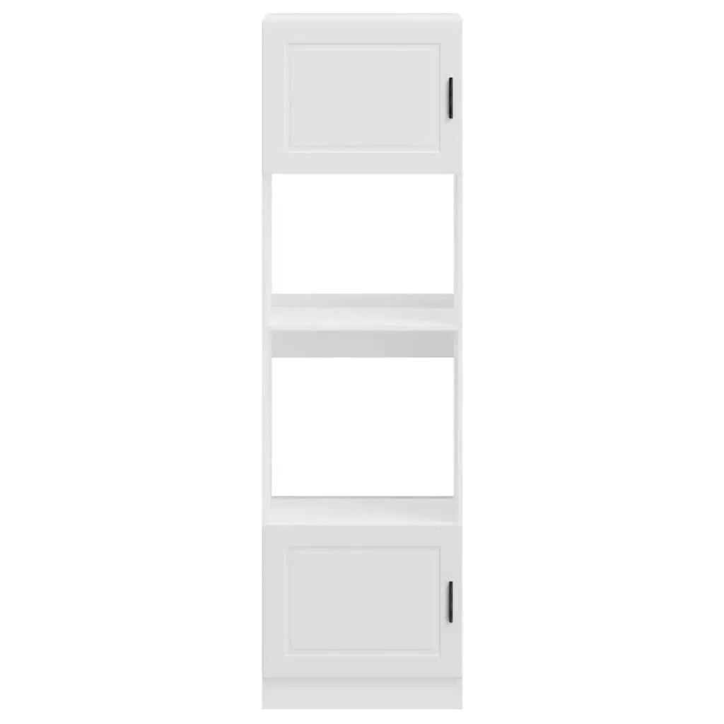 Oven Cabinets White 2 pcs Kitchen Storage Unit Large Compartment Engineered Wood