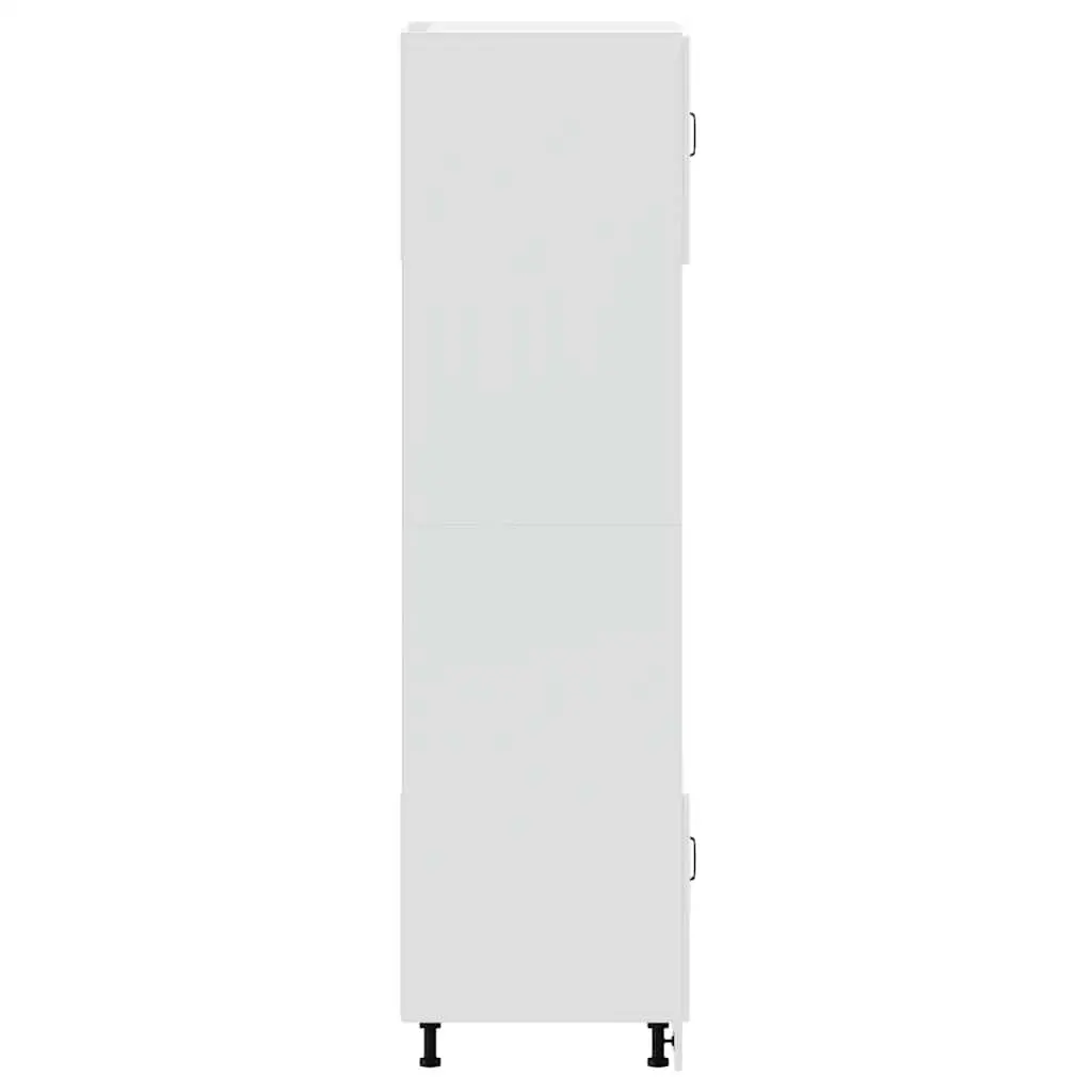 Oven Cabinets White 2 pcs Kitchen Storage Unit Large Compartment Engineered Wood