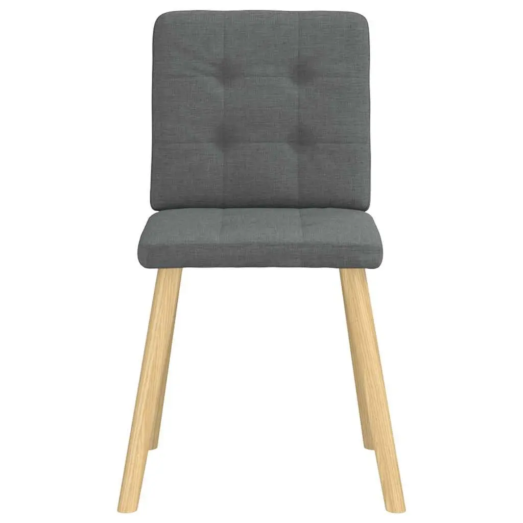 Grey Fabric Dining Chairs Set of 4