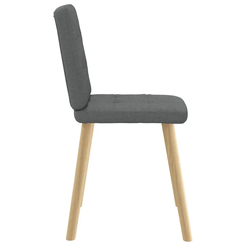 Grey Fabric Dining Chairs Set of 4