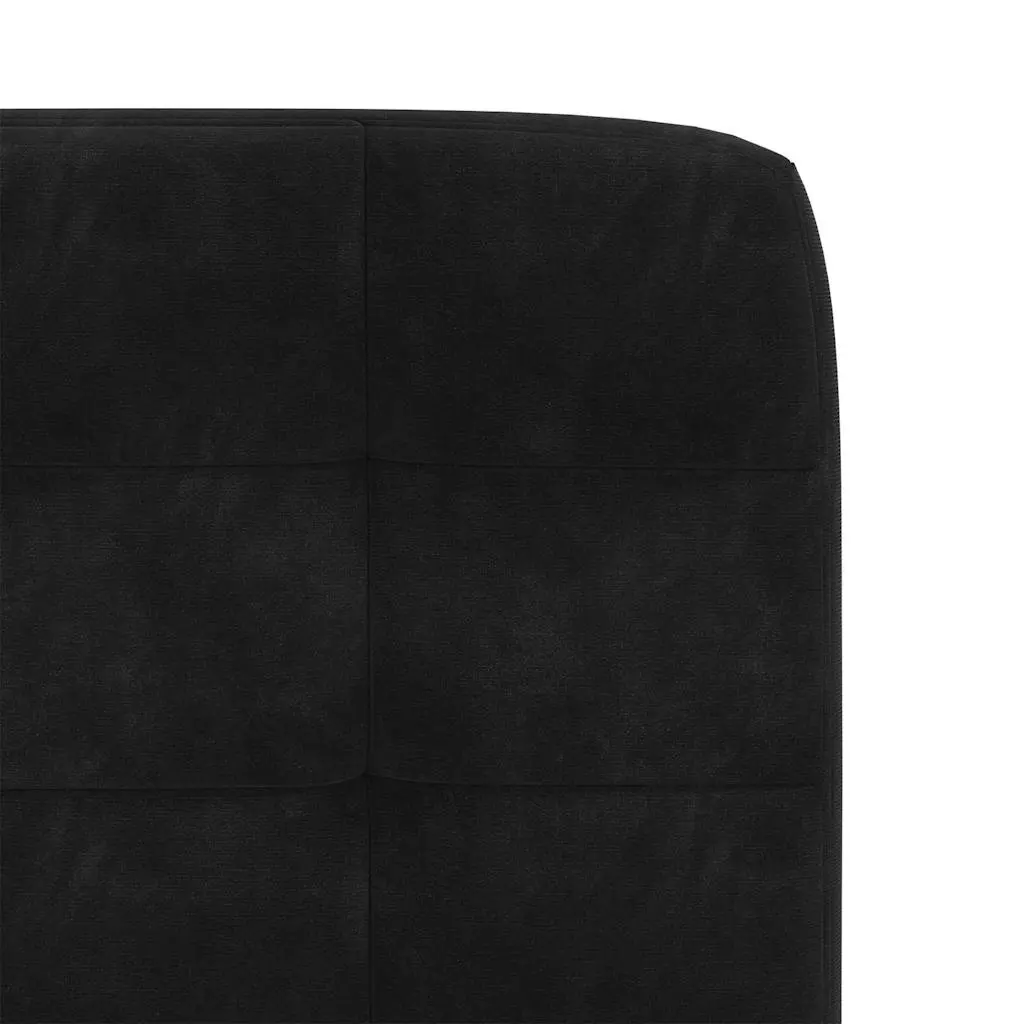 Dining Chairs Black Velvet Modern 4 Piece Metal and Wood Frame