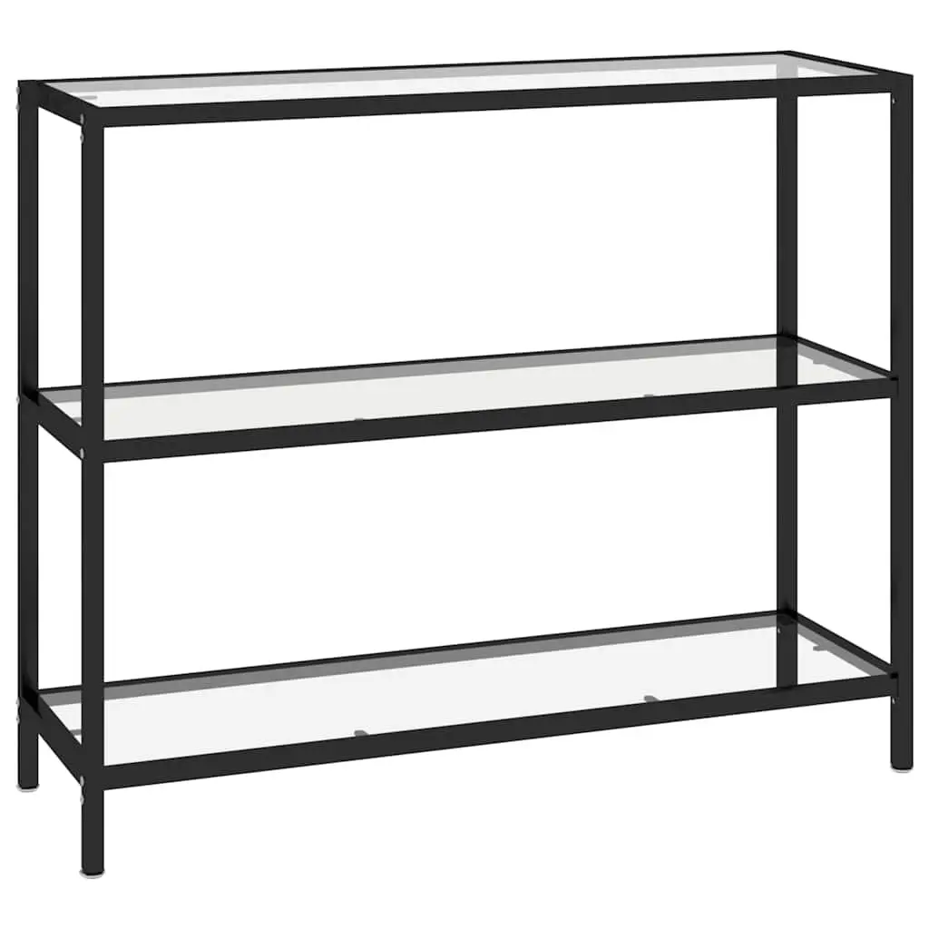Tempered Glass Storage Shelf for Living Spaces 100x36x90cm