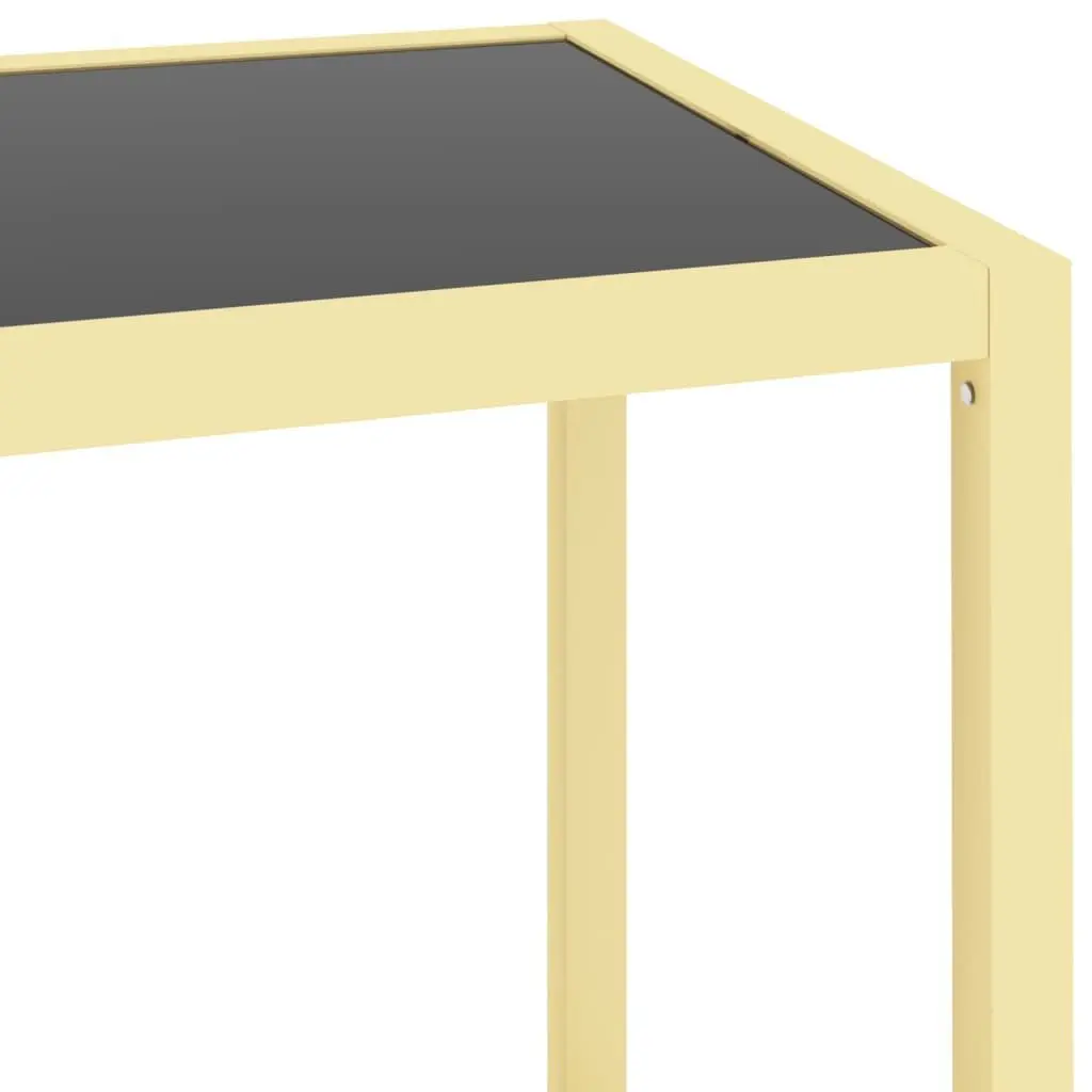 Black Storage Bookcase with Glass Shelves