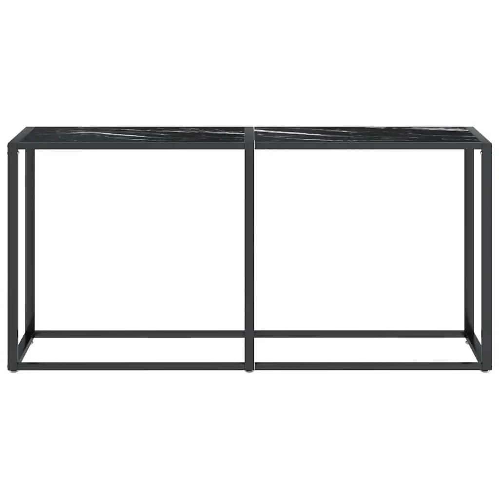 Console Table with Black Marble Top