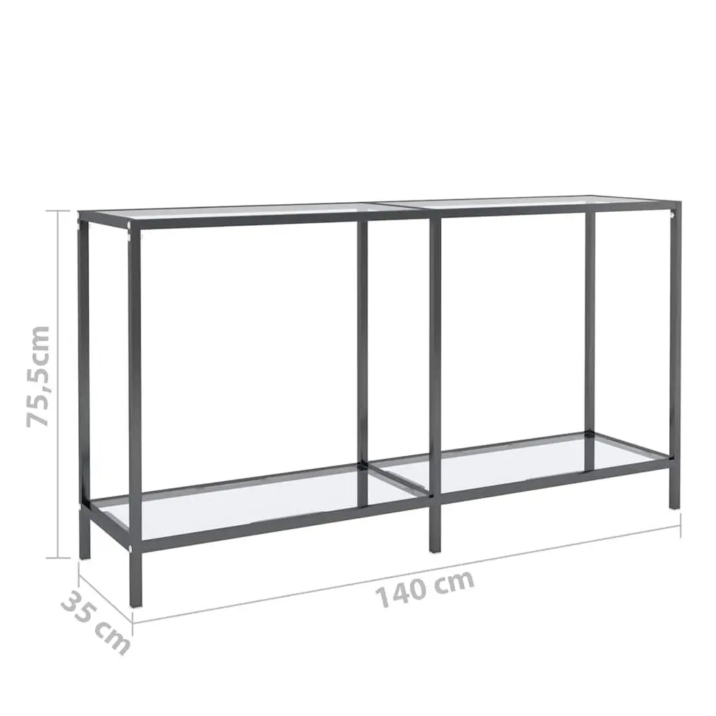 Tempered Glass Console Table for Living Spaces