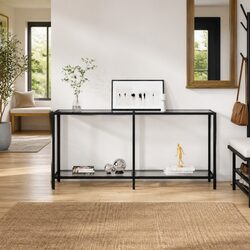 Transparent Glass Console Table for Modern Living