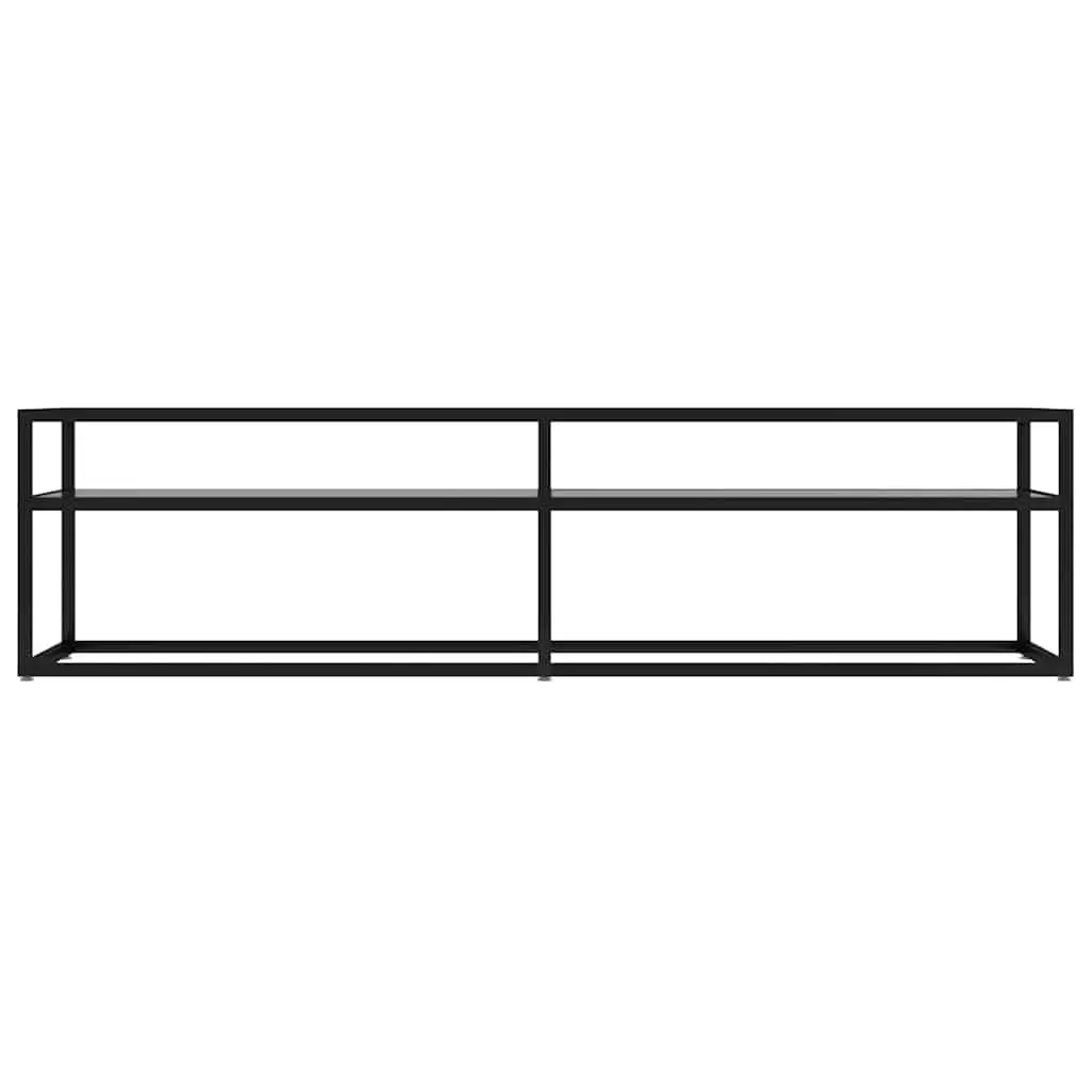TV Cabinet with Glass Shelving for Living Spaces