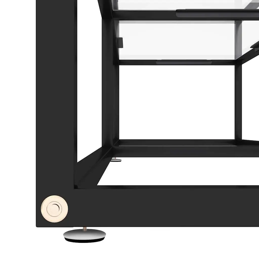 TV Cabinet with Glass Shelving for Living Spaces