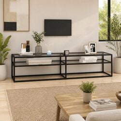 Elegant Transparent TV Cabinet for Living Room