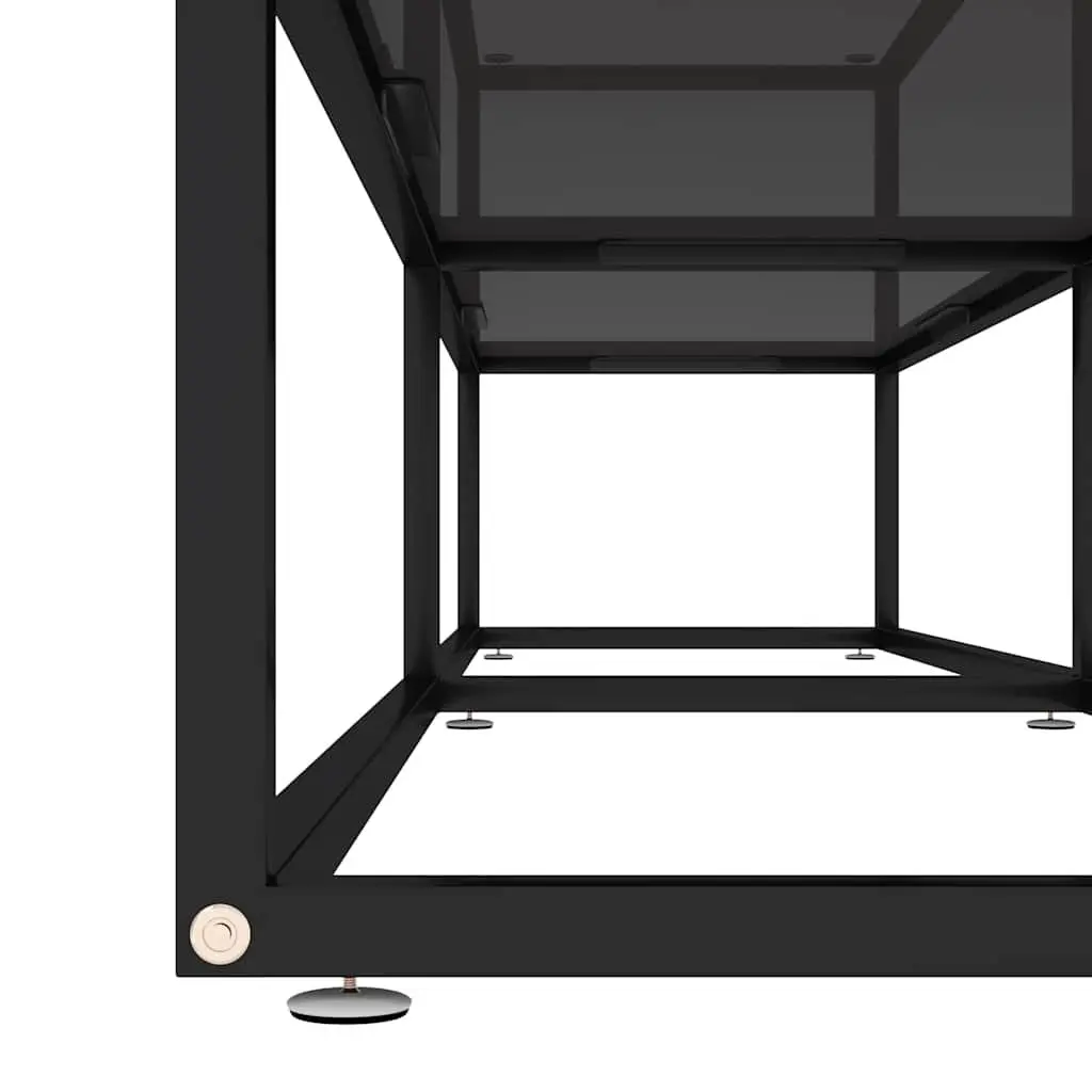 Black Glass TV Cabinet for Living Rooms