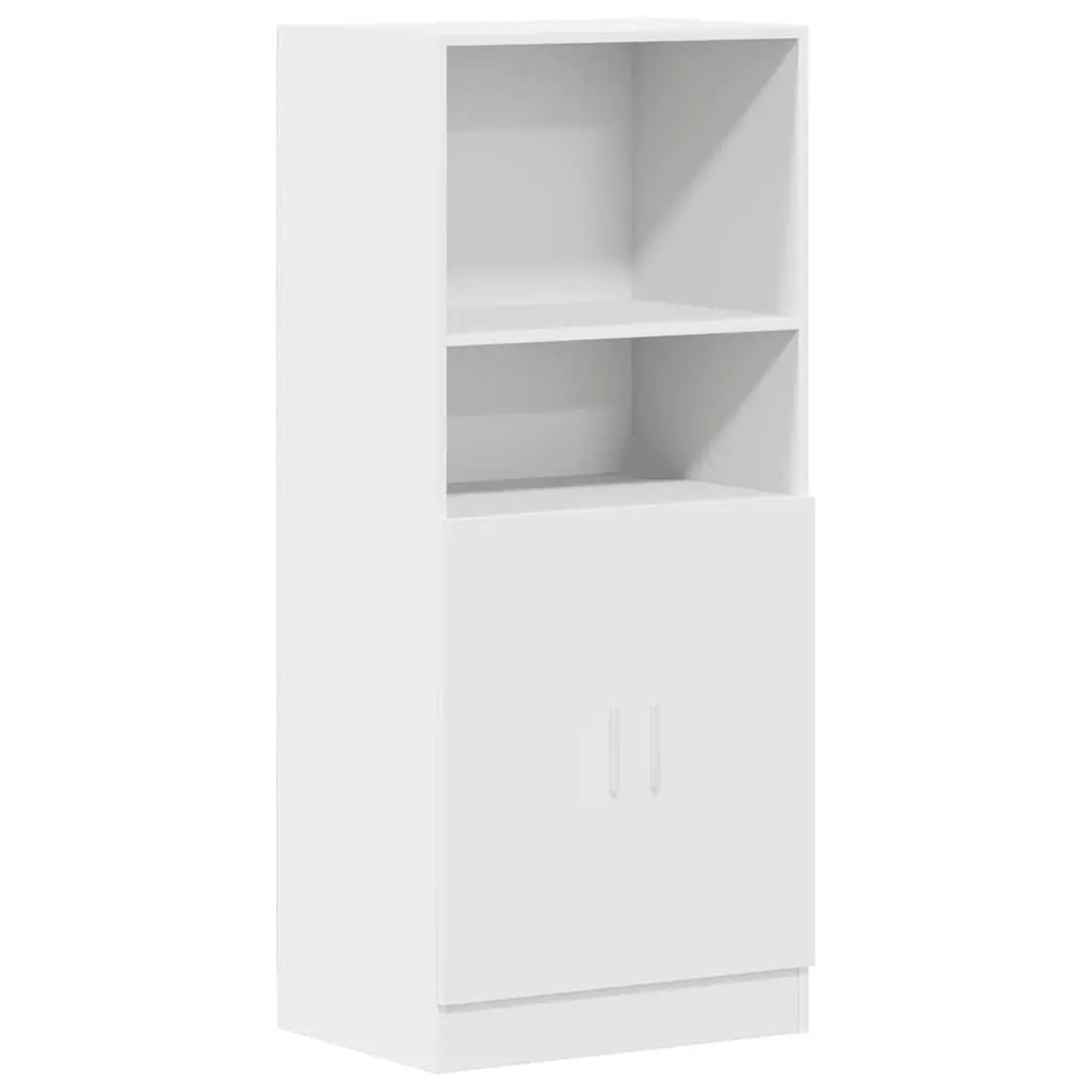 3 Piece Kitchen Cabinet Set Wall Mounted Storage Shelves Organiser White Engineered Wood
