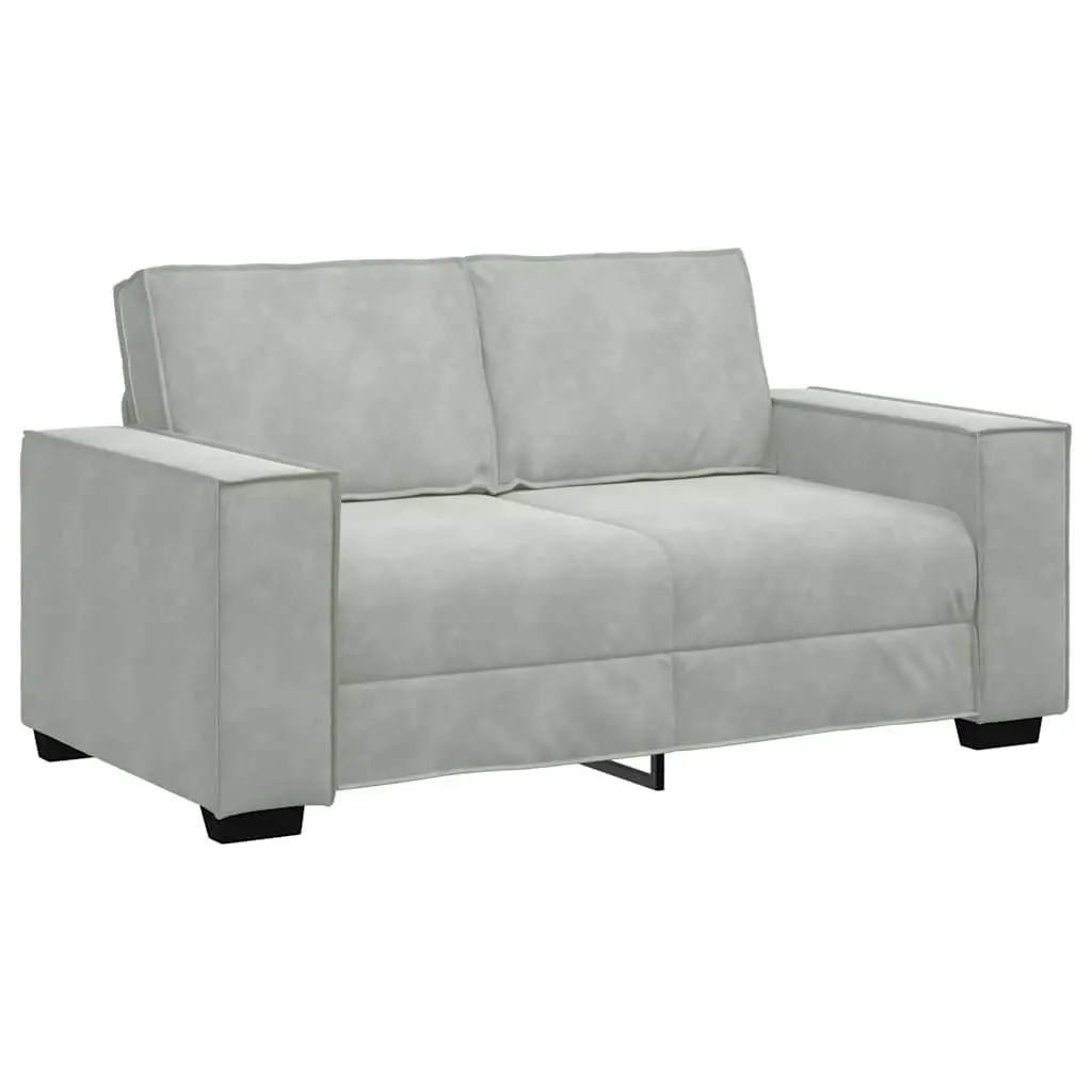 Grey Linen-Blend 3 Piece Sofa Set Modern Living Room Furniture Two-Seater Armchair Three-Seater