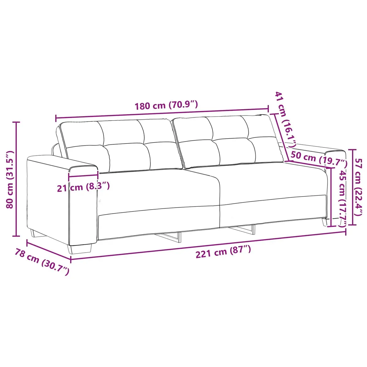 3 Piece Sofa Set Grey Velvet Modern Lounge Suite Armchair 2 Seater 3 Seater