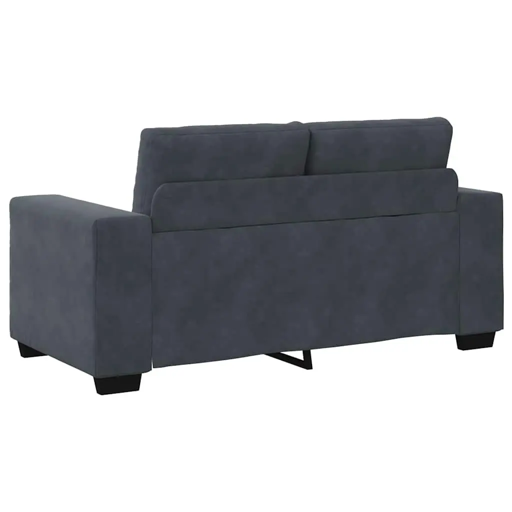 3 Piece Sofa Set Grey Velvet Modern Lounge Suite Armchair 2 Seater 3 Seater