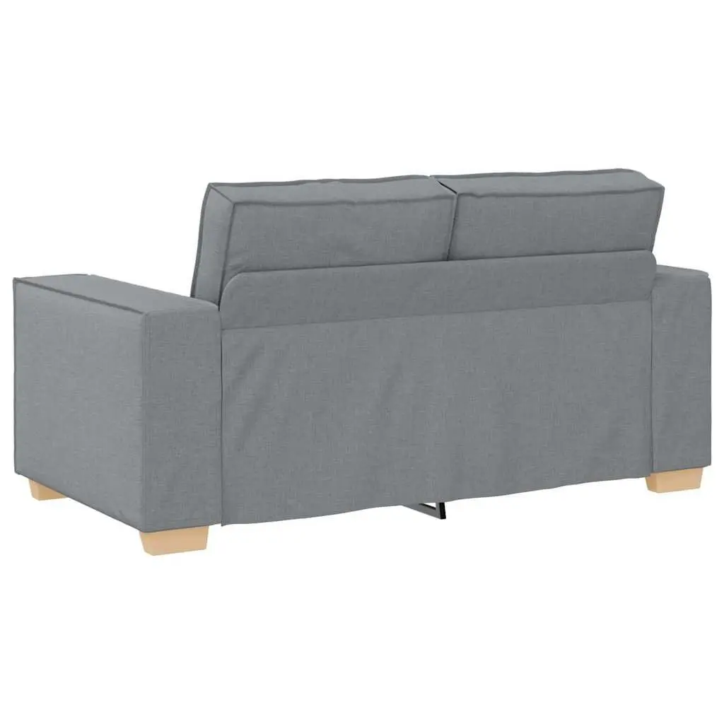 Grey Fabric 2 Piece Sofa Set Living Room Lounge Couch with Cushions and Armrests