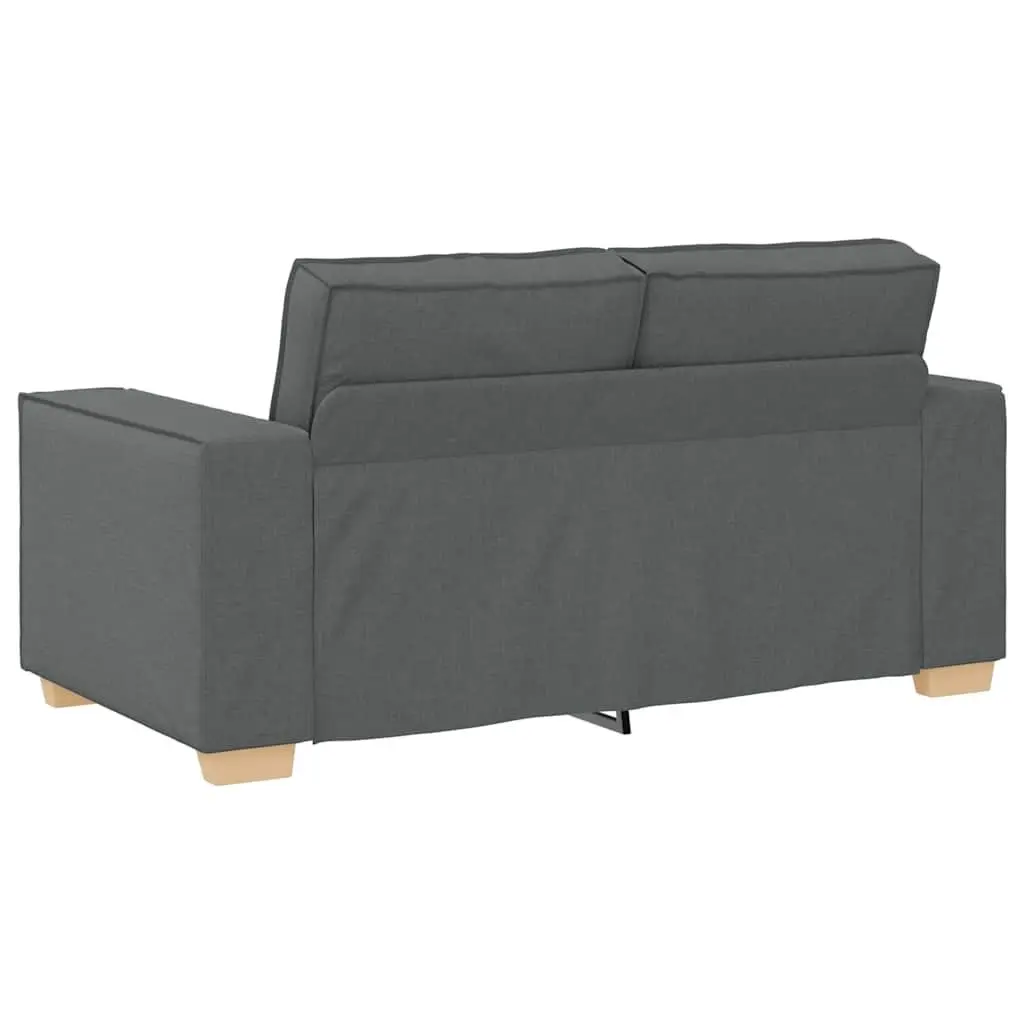 Sofa Set Grey 2 Piece Polyester Fabric Living Room Furniture Couch