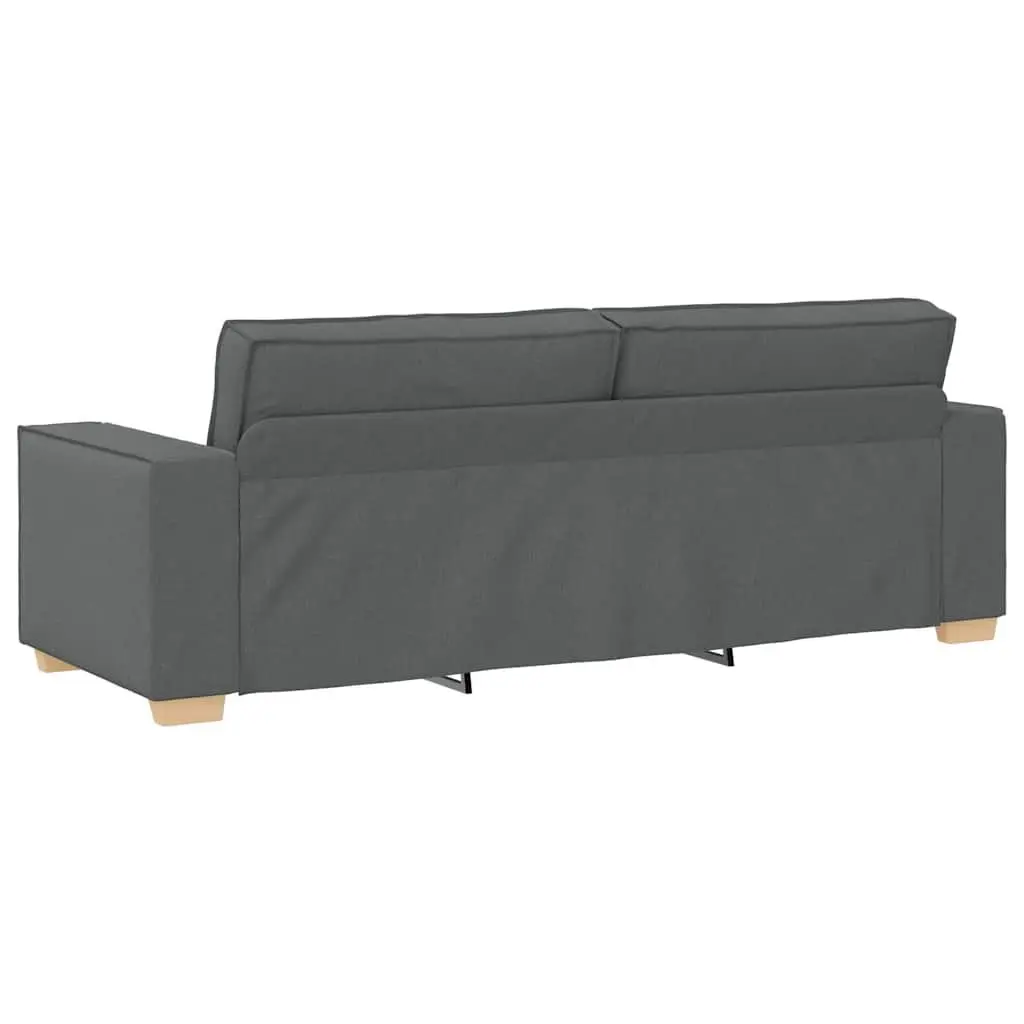 Sofa Set Grey 2 Piece Polyester Fabric Living Room Furniture Couch